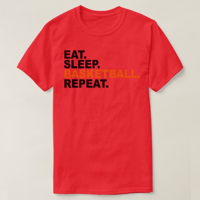 Camiseta Eee Sleep Basketball Repetir 1 (Diseño del anverso)