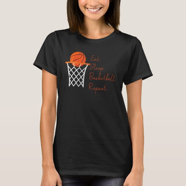 Camiseta Eee Sleep Basketball Repetir a los hombres de básq (Anverso)