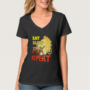 Camiseta Eee Sleep Bmx Repetir Bicicleta Motocross