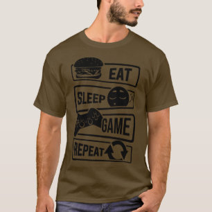 Camiseta Eee Sleep Game Repeat Gaming Video Games 1