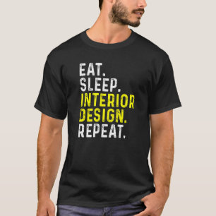 Camiseta Eee Sleep Interior Repetir el Diseñador interior 1