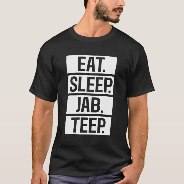 Camiseta Eee Sleep Jab P Muay Thai (Anverso)