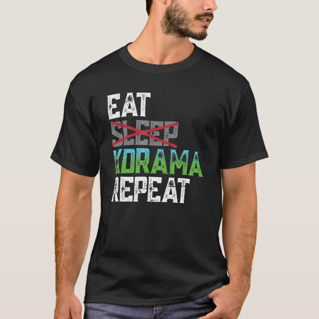 Camiseta Eee Sleep Kdrama Repetir K Pop (Anverso)