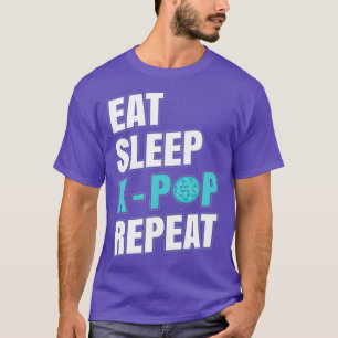 Camiseta Eee Sleep KPOP Repetir KPOP Amante de la música co