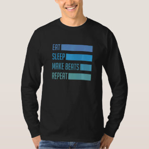Camiseta Eee Sleep Make Beats Deejay Dj Music Techno Sound