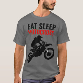 Camiseta Eee Sleep Motocross Motorcycle Sport Pop Art