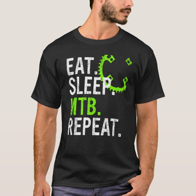 Camiseta Eee Sleep MTB Repetir Bicicleta de Montaña 4 (Anverso)
