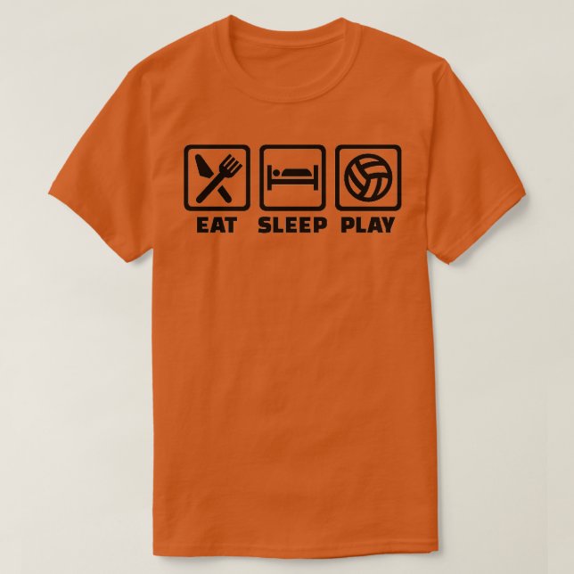 Camiseta Eee Sleep Play Volleyball (Diseño del anverso)