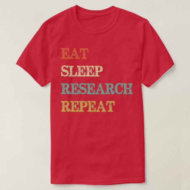 Camiseta Eee Sleep Research Repetir 1 (Diseño del anverso)