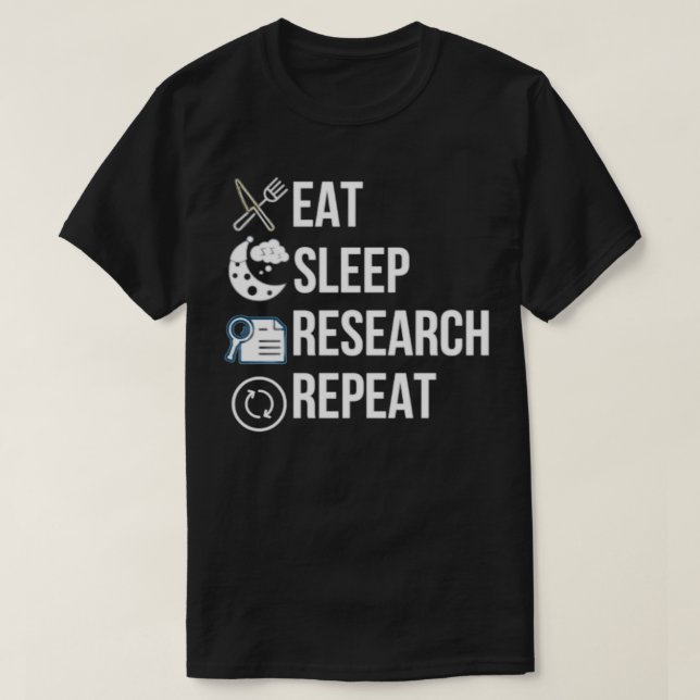 Camiseta Eee Sleep Research Repetir Retro Grunge Funny Text (Diseño del anverso)