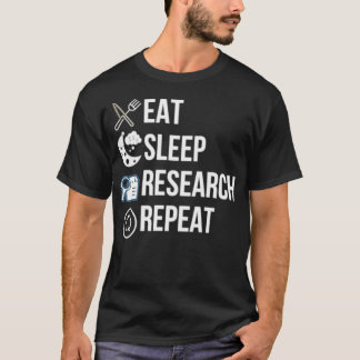 Camiseta Eee Sleep Research Repetir Retro Grunge Funny Text