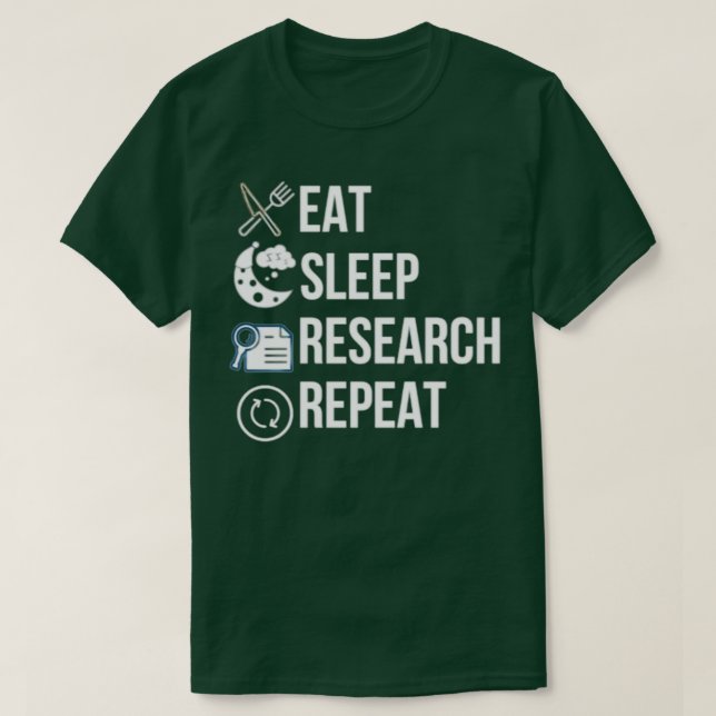 Camiseta Eee Sleep Research Repetir Retro Grunge Funny Text (Diseño del anverso)