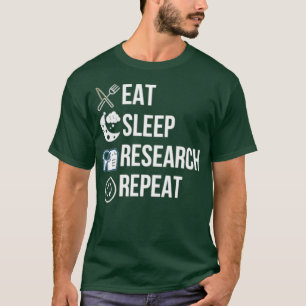 Camiseta Eee Sleep Research Repetir Retro Grunge Funny Text