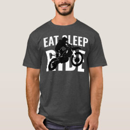 Camiseta Eee Sleep Ride Motocross Motorcycle Sport Pop Art