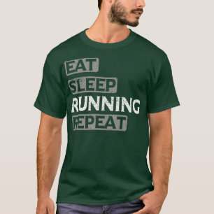 Camiseta Eee Sleep Running Repetir atleta Vintage Runner Mo