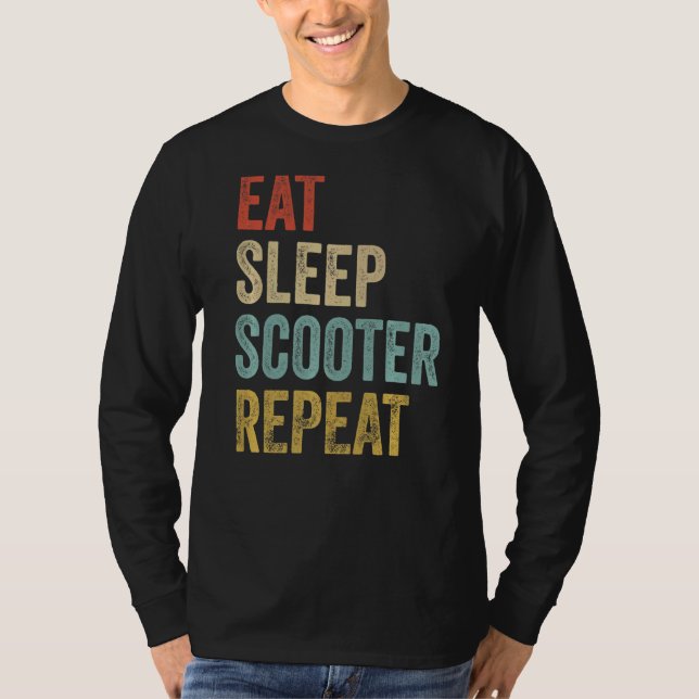 Camiseta Eee Sleep Scooter Repeat Scooter (Anverso)