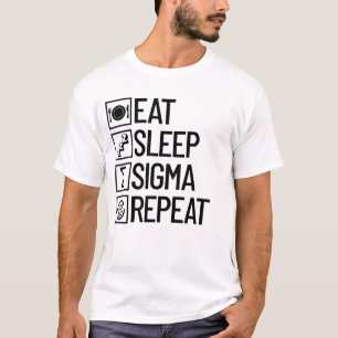 Camiseta Eee Sleep Sigma Repetir Sigma Gracioso
