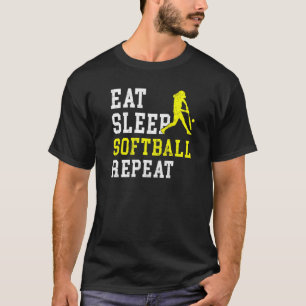Camiseta Eee Sleep Softball Repetir Softbol