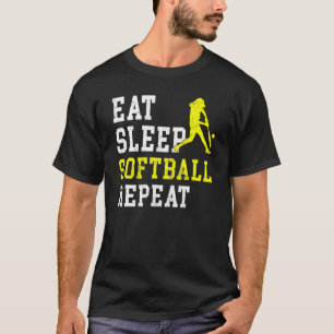 Camiseta Eee Sleep Softball Repetir Softbol