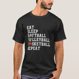Camiseta Eee Sleep Softball Voleibol Basketball Repetir Bb