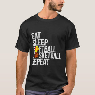 Camiseta Eee Sleep Softbol Baloncesto Ball de repetición