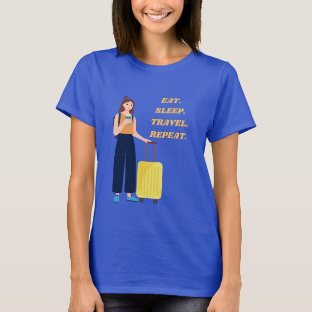 Camiseta Eee Sleep Travel Repetir el viaje (Anverso)