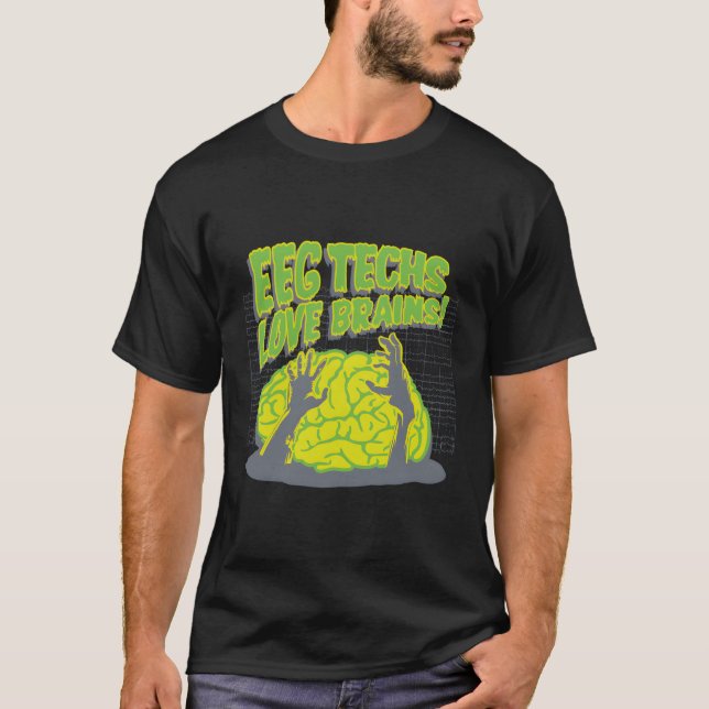 Camiseta Eeg Techs Love Brains (Anverso)