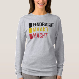 Camiseta Eendracht Maakt Macht Bélgica Motto, Bélgica