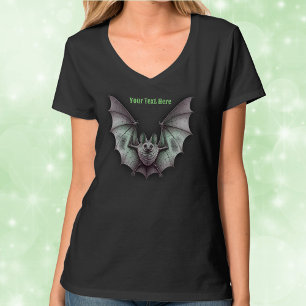 Camiseta Eerie Flying Gray Bat GIGHT Green