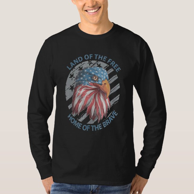 Camiseta Eeuu American Eagle Land Of The Free Home Of The B (Anverso)