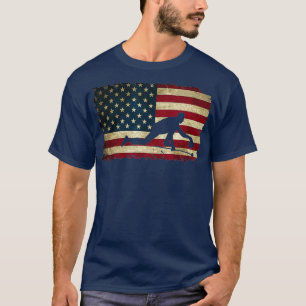 Camiseta EEUU Bandera Americana Piedra de Curvo Azul Blanco