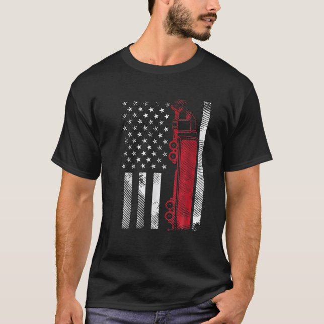 Camiseta EEUU Bandera Americana Semi Conductor de Camión 18 (Anverso)