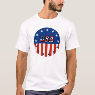 Camiseta EEUU - Bandera estadounidense y estrellas en camis