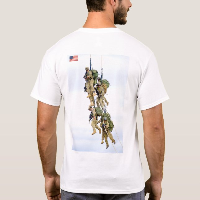 Camiseta EEUU COMBAT SQUAD - Extracción de helicópteros (Reverso)