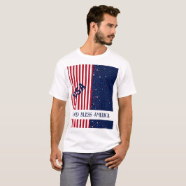 Camiseta EEUU Dios bendiga a los EEUU Patrióticos 4 de Juli