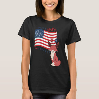 Camiseta EEUU EEUU Animales de la libertad de tierras dulce