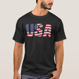 Camiseta EEUU FLAG Patriótico Vintage Retro 4 de Julio Am