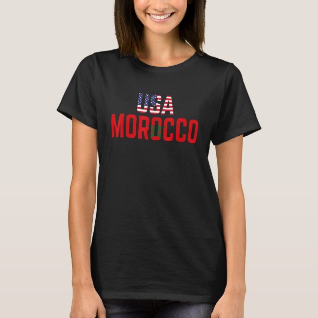 Camiseta Eeuu Marruecos recuerda paz Marruecos árabe F (Anverso)