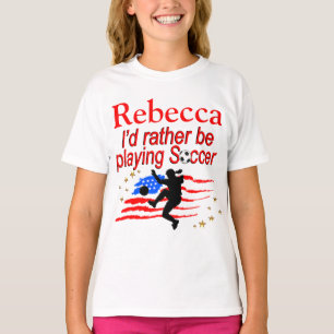 CAMISETA EEUU MÁS BIEN ESTÁ JUGANDO A LA TELA PERSONALIZADA
