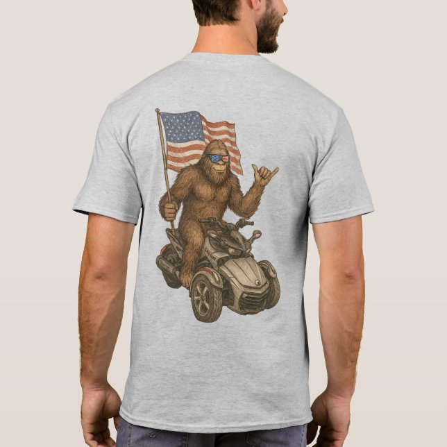 Camiseta EEUU Spyder Ryders - Bandera Spyder Big Foot 2S (Reverso)