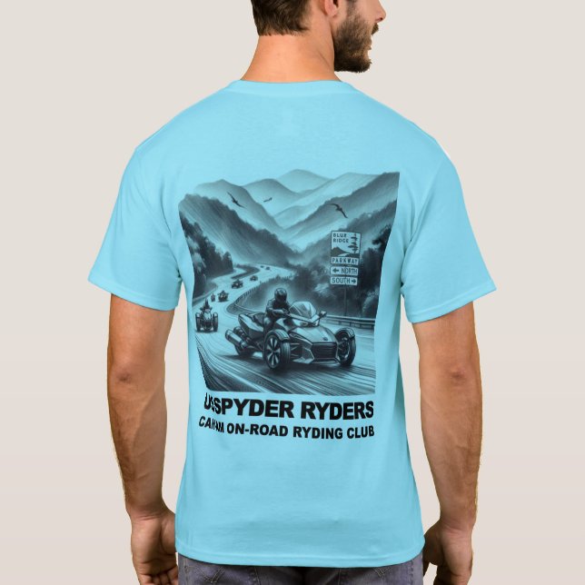 Camiseta EEUU Spyder Ryders - Blue Ridge Parkway (Reverso)