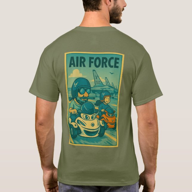 Camiseta EEUU Spyder Ryders - Fuerza Aérea de Go Poster (Reverso)