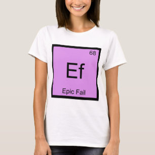 Camiseta Ef - Símbolo del Elemento Químico de Frac