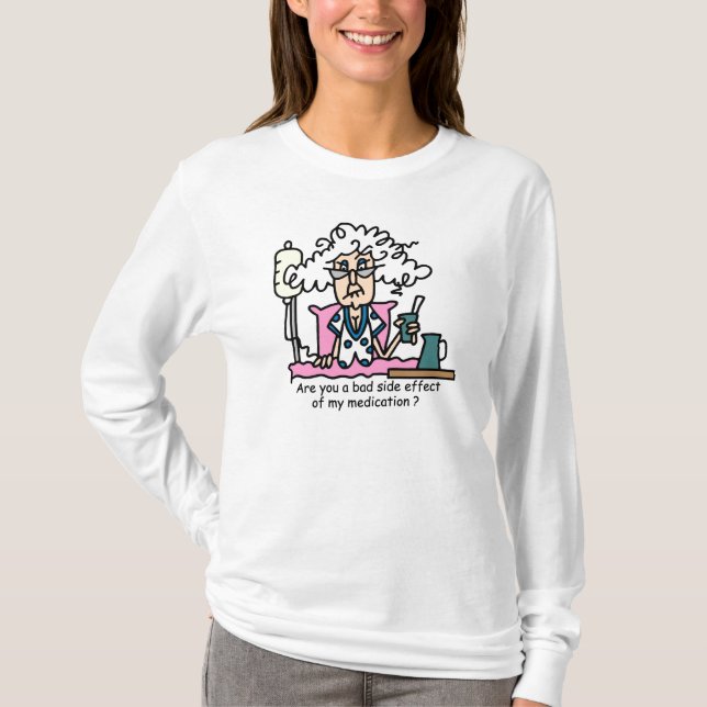 Camiseta Efecto adverso del medicamento Humor (Anverso)