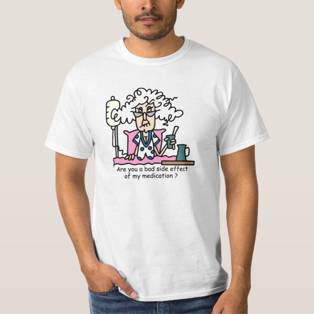 Camiseta Efecto adverso del medicamento Humor (Anverso)