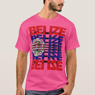 Camiseta efecto Belice Flag Flip Text