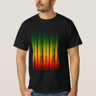 Camiseta Efecto borroso rebelde tipografía rasta reggae