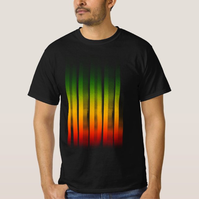 Camiseta Efecto borroso rebelde tipografía rasta reggae (Anverso)