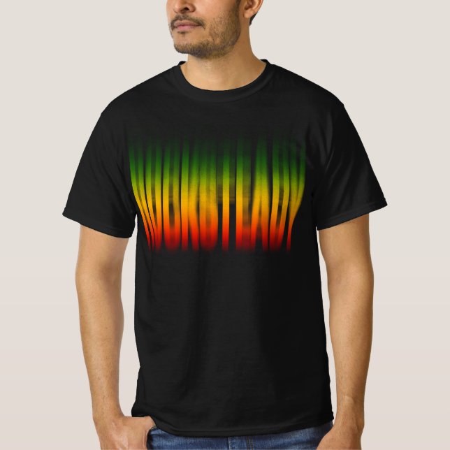 Camiseta Efecto borroso Rocksteady Tipografía rasta reggae (Anverso)