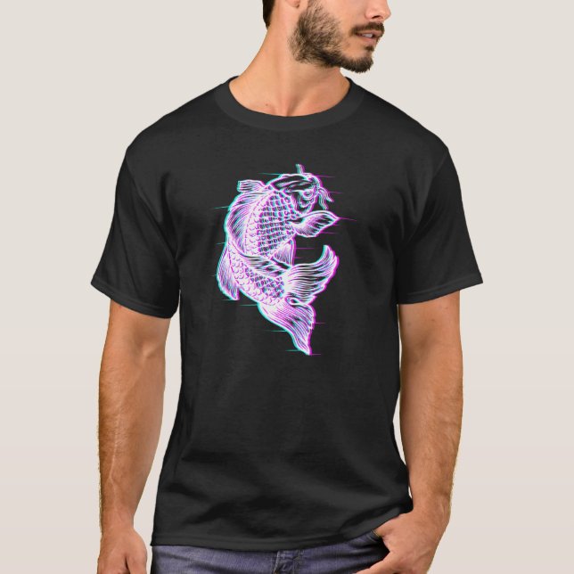 Camiseta Efecto de error de Koi Fish japonés ? Estética Vap (Anverso)